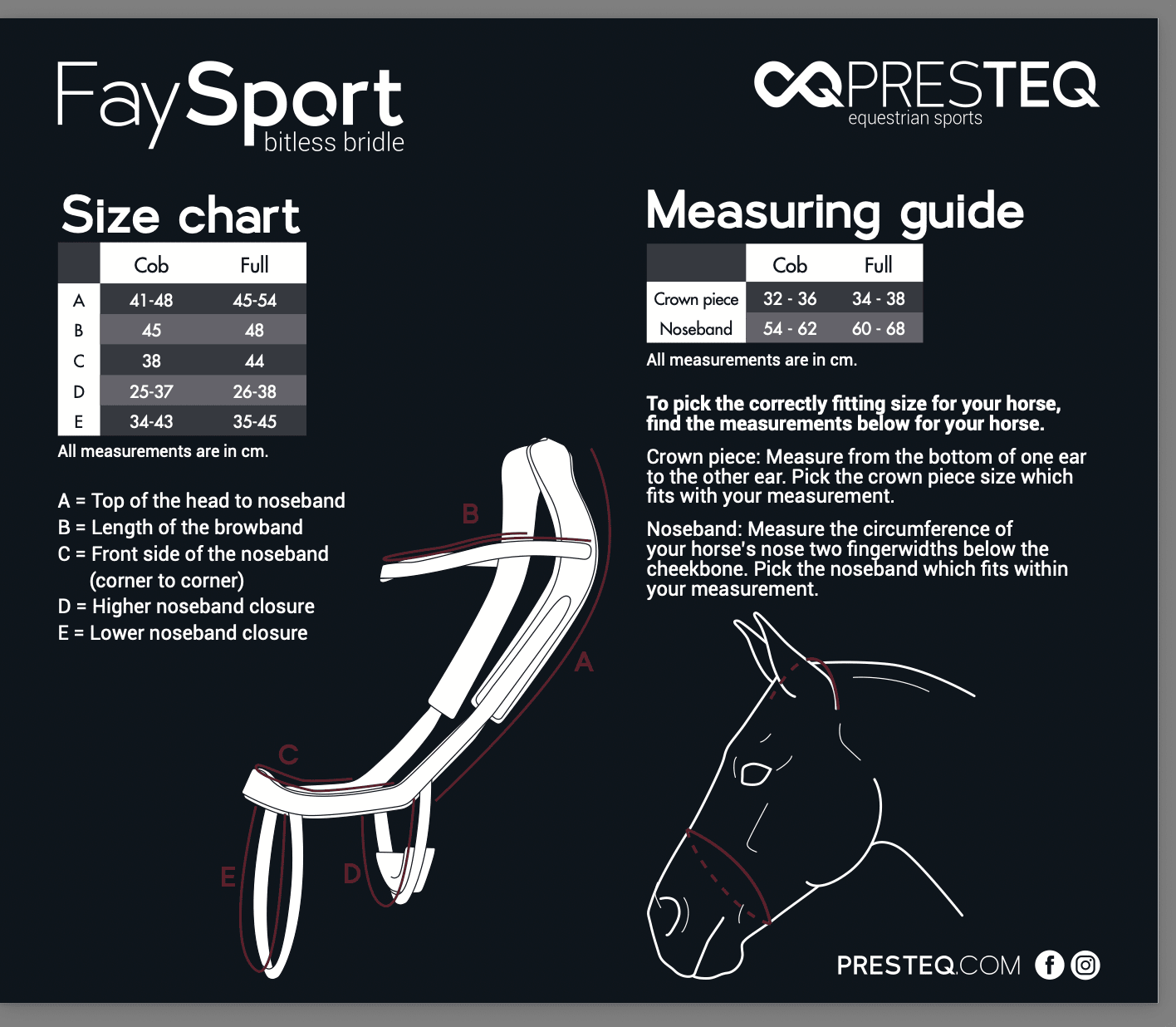 PresTeq FaySport Bitless Bridle - Nags Essentials