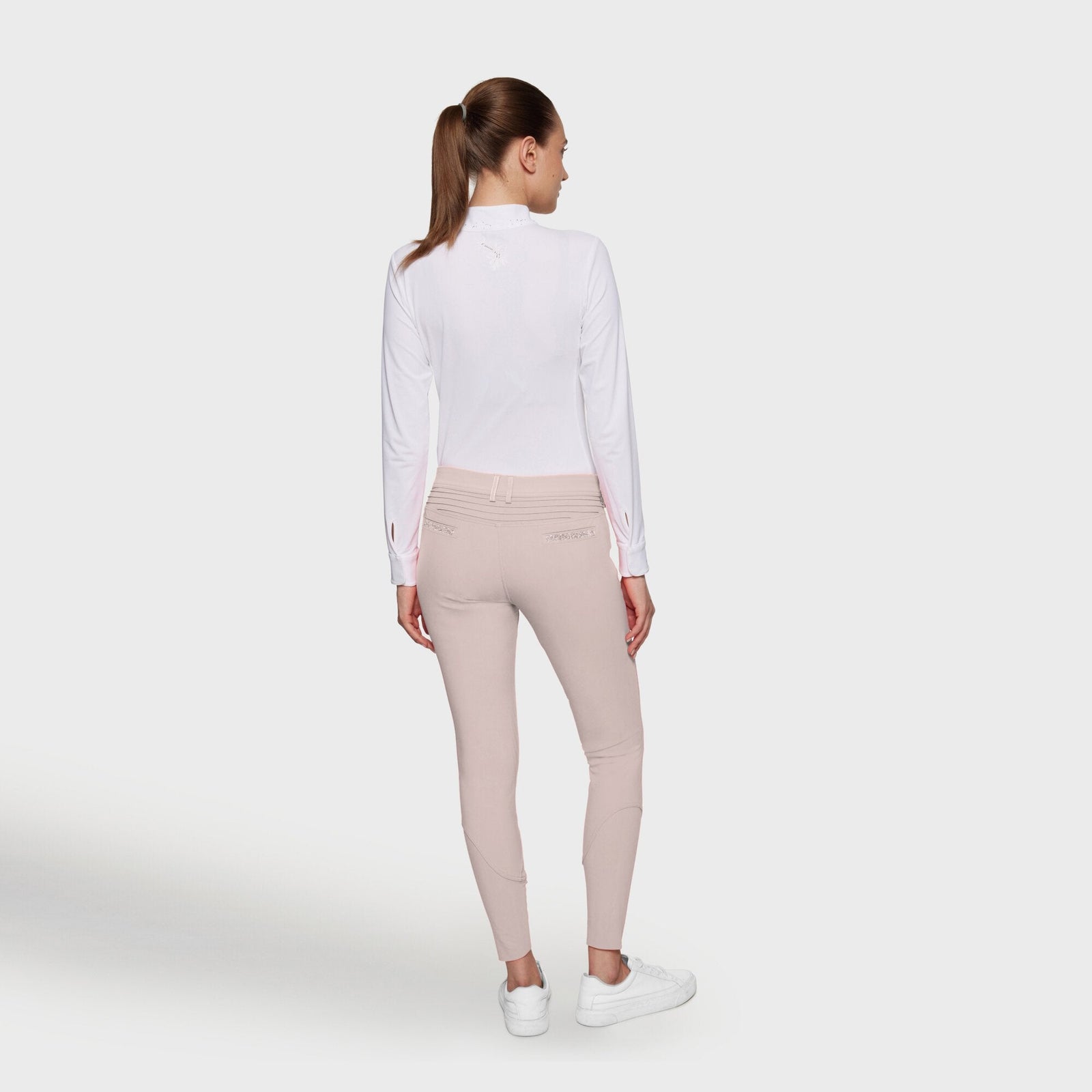 Samshield Adele Knee Grip Ladies Breeches Powder Pink - Nags Essentials