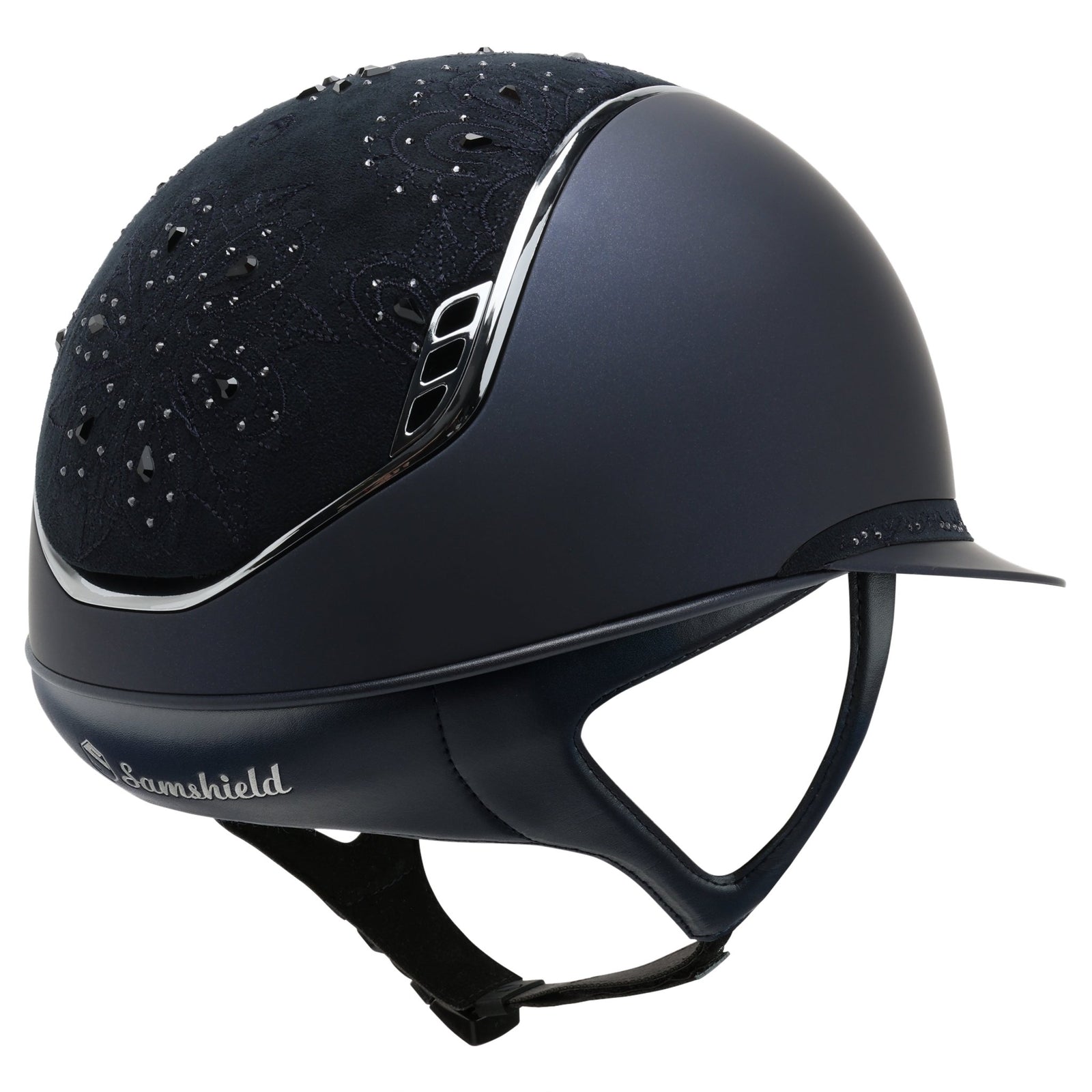 Samshield MissShield 2.0 Blue Crystal Bloom with Chrome Black Trim - Nags Essentials