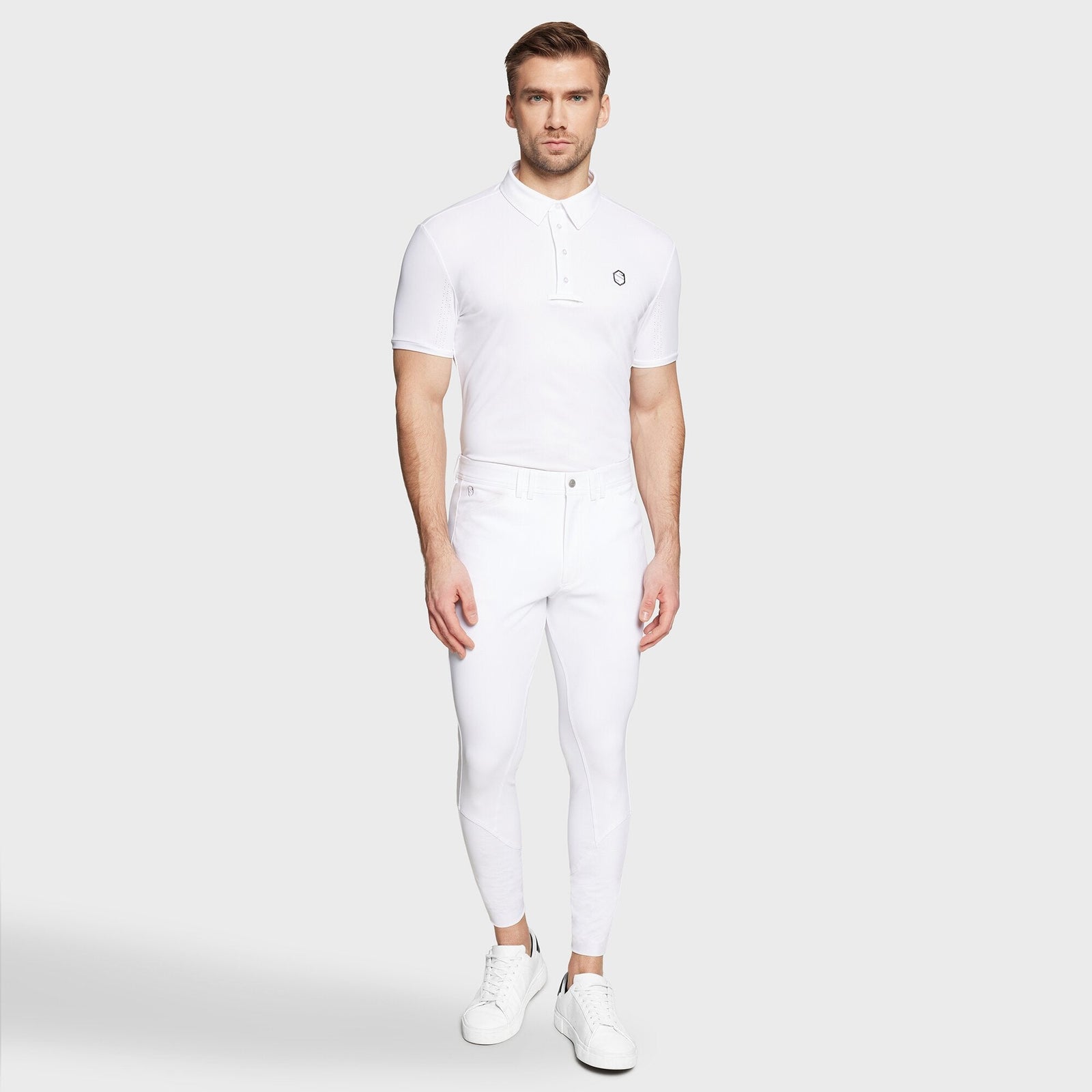 Samshield Raphael Full Grip Mens Breeches White - Nags Essentials
