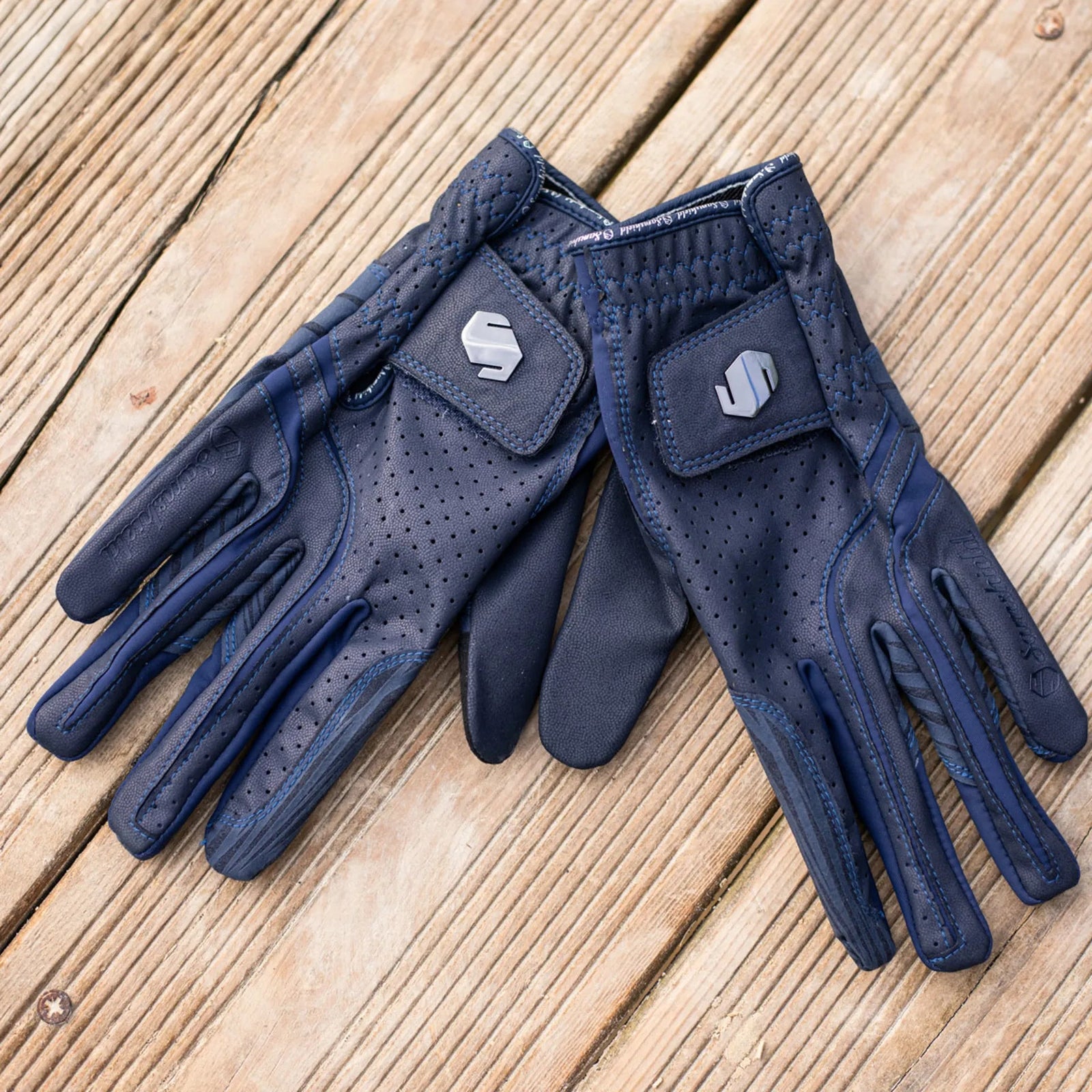 Samshield V-Skin Blazon Gloves Blue - Nags Essentials