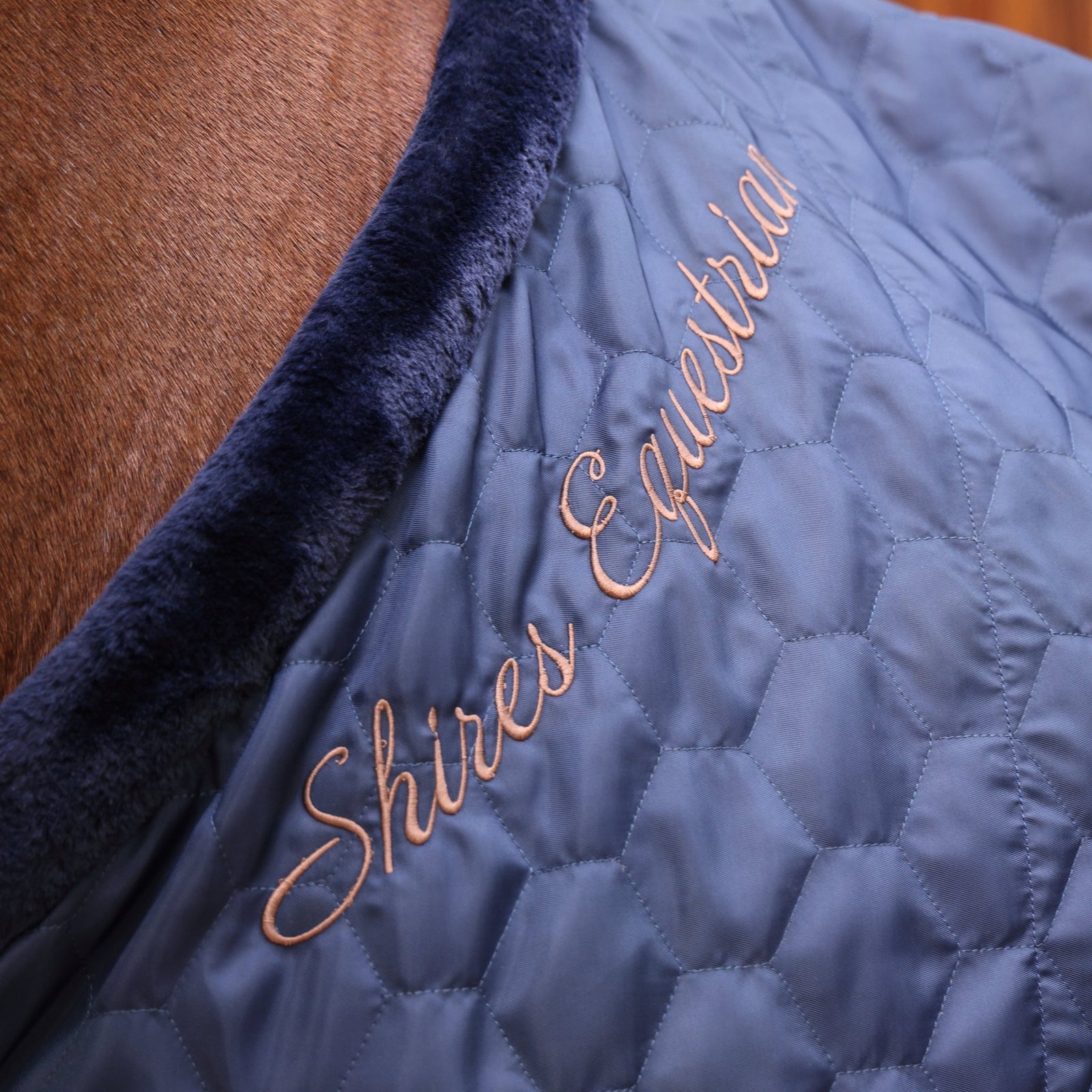 Shires Deluxe Quilted Rug - Navy - Nags Essentials