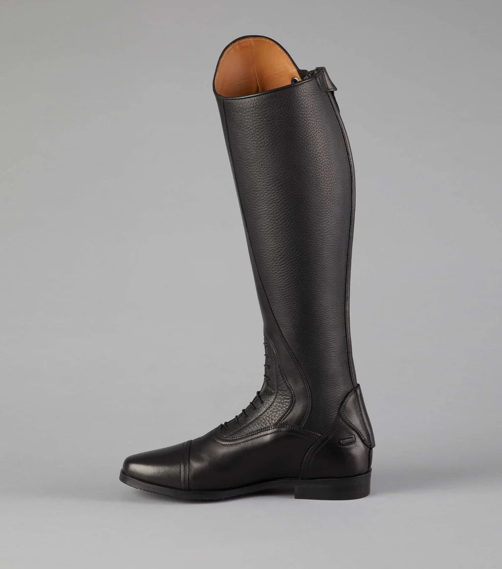 Premier Equine Silentio Mens Tall Leather Field Boot - Black