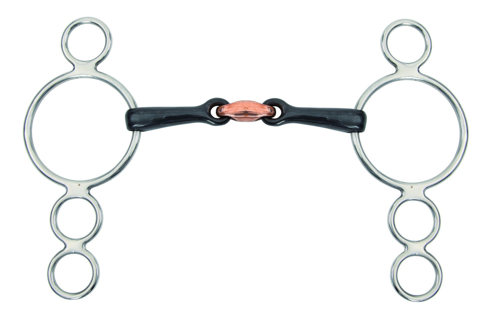 Sweet Iron Three Ring Dutch Gag with Lozenge Bit - Nags Essentials