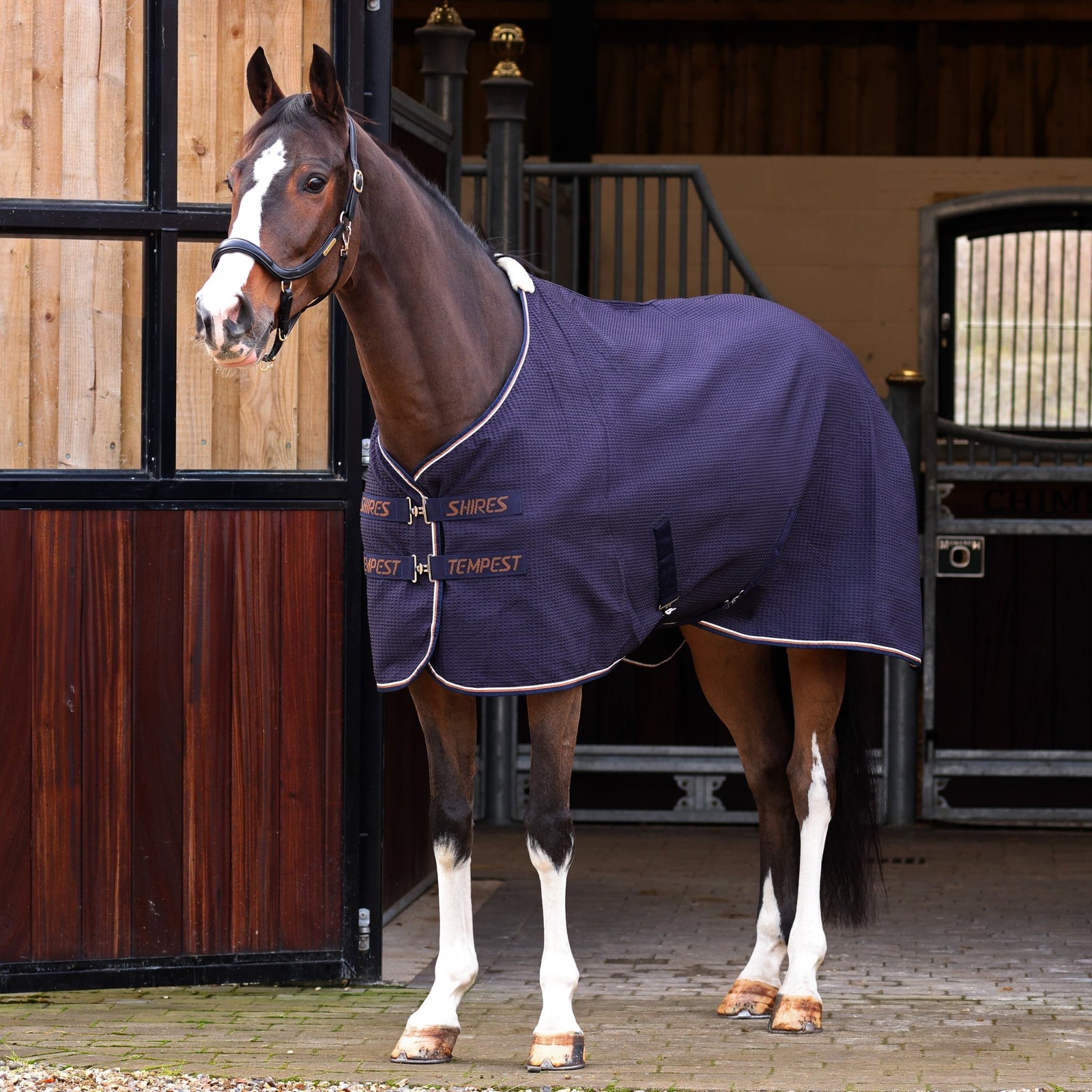 Tempest Original Waffle Rug - Navy - Nags Essentials