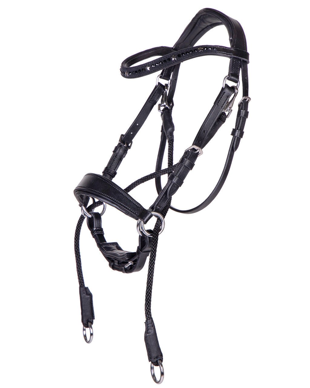 Thunderbolt Bitless Bridle - Black - Nags Essentials