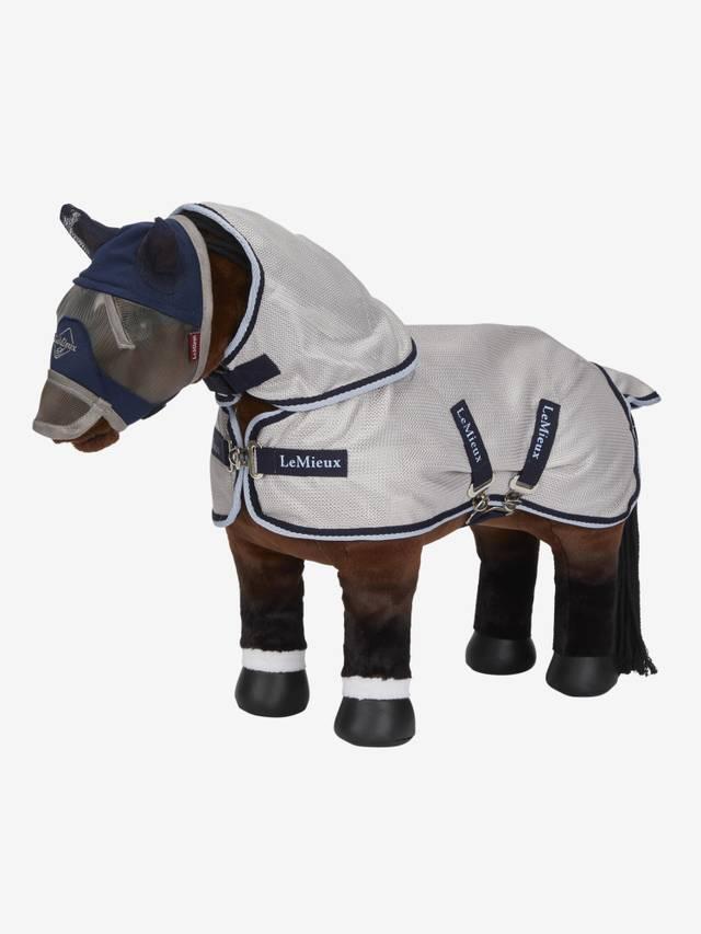 Toy Pony Fly Rug - Grey/Navy - Nags Essentials