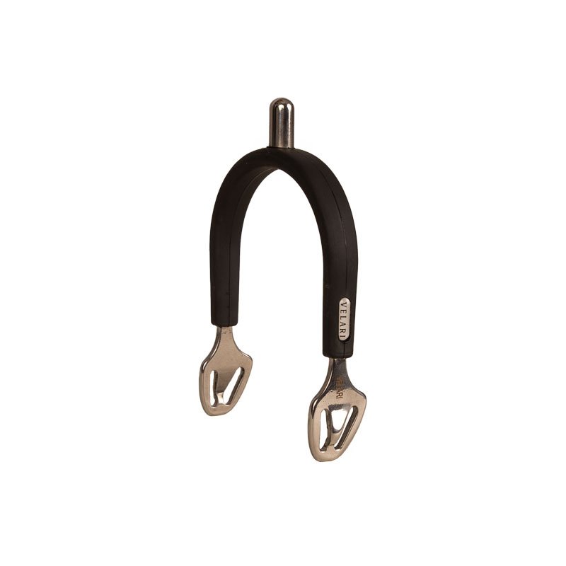 Velari Spurs Stainless Steel With Rubber Rounded - Nags Essentials
