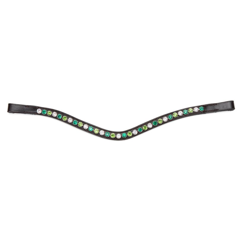 Velociti GARA Green Diamante Browband - Nags Essentials