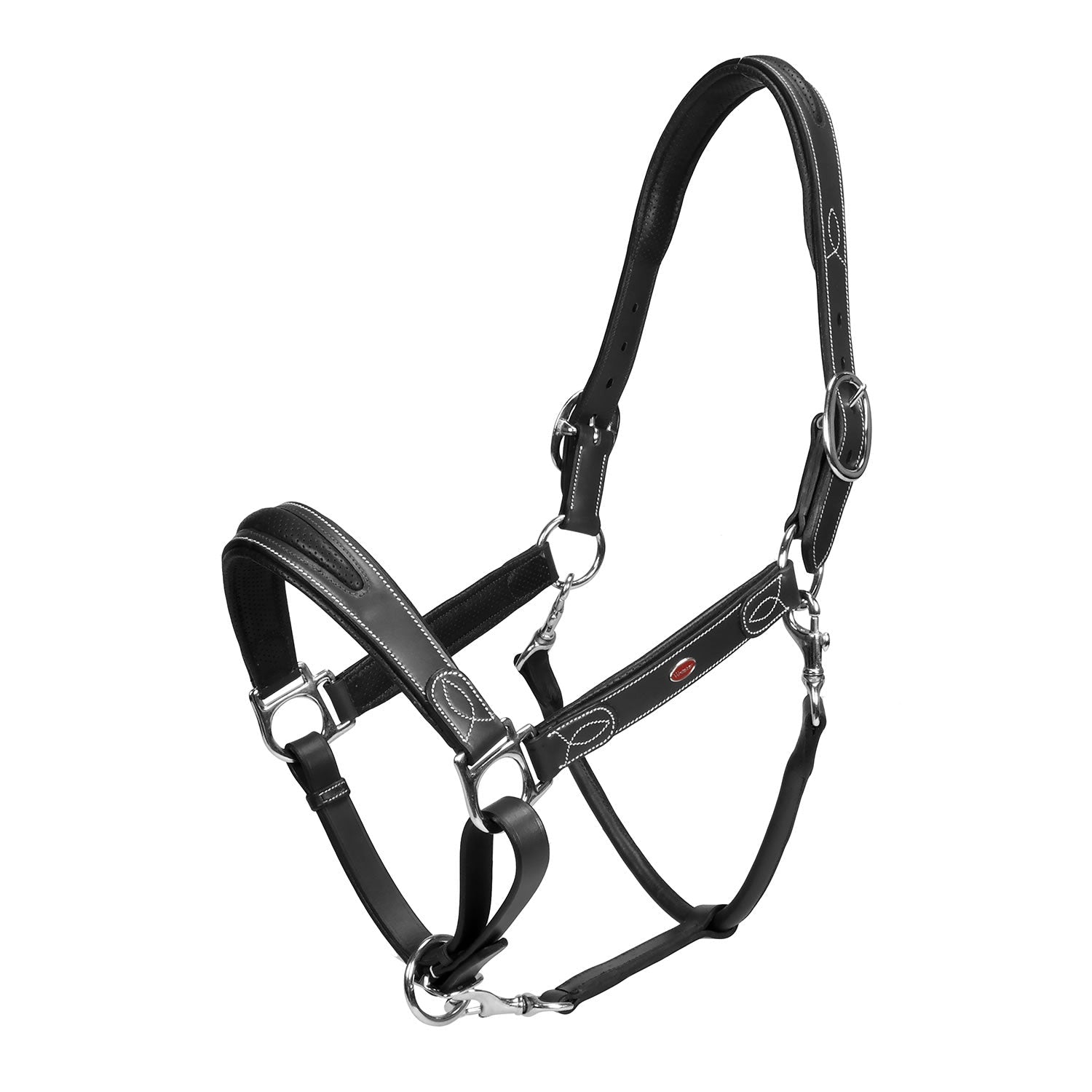 Whitaker Chicago Perforated Leather Headcollar - Nags Essentials