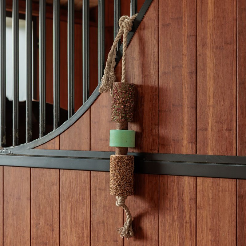 Wooden Relax Horse Toy with Salt Lick – Airways - Nags Essentials