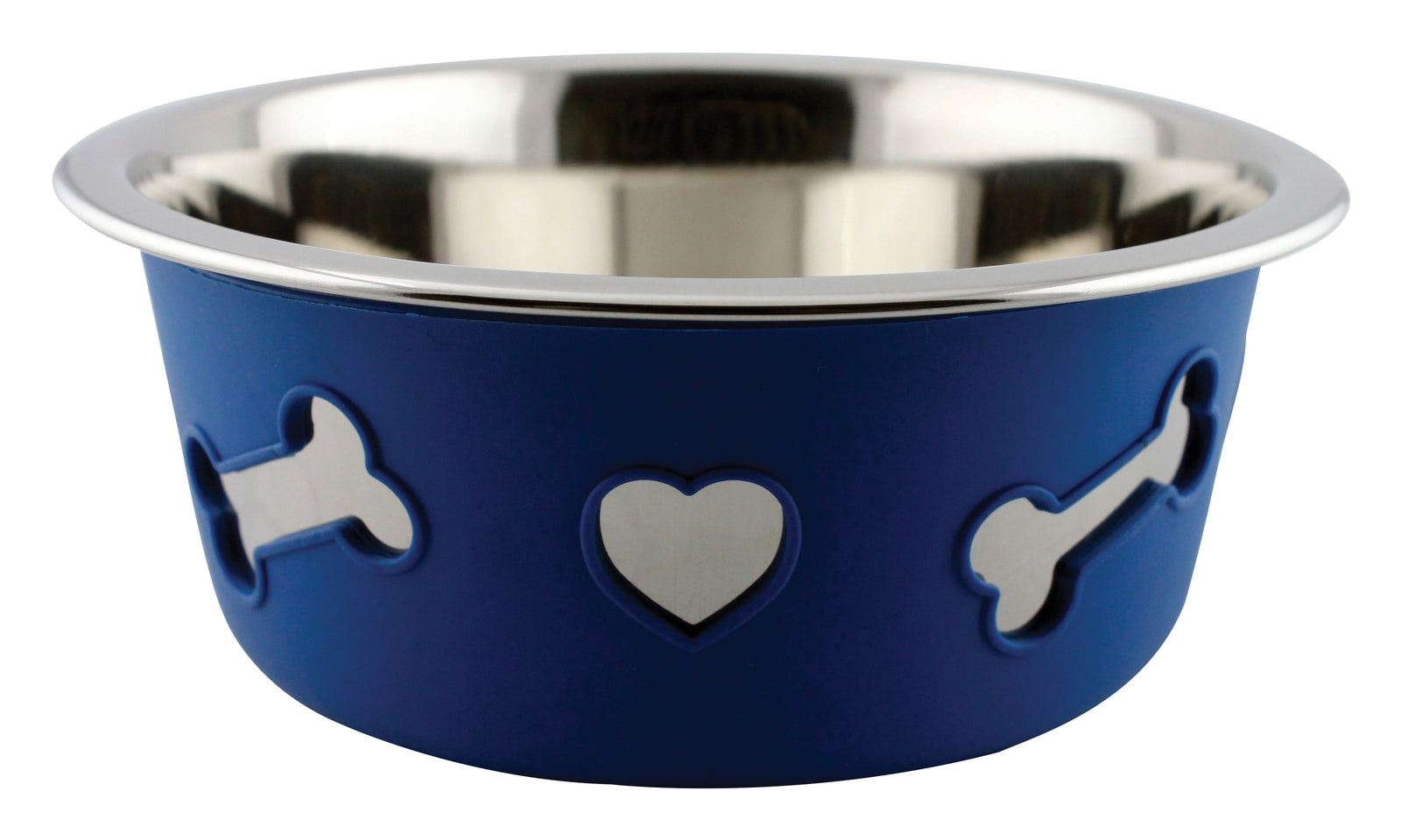 Weatherbeeta Non-Slip Stainless Steel Silicone Bone Dog Bowl - Nags Essentials