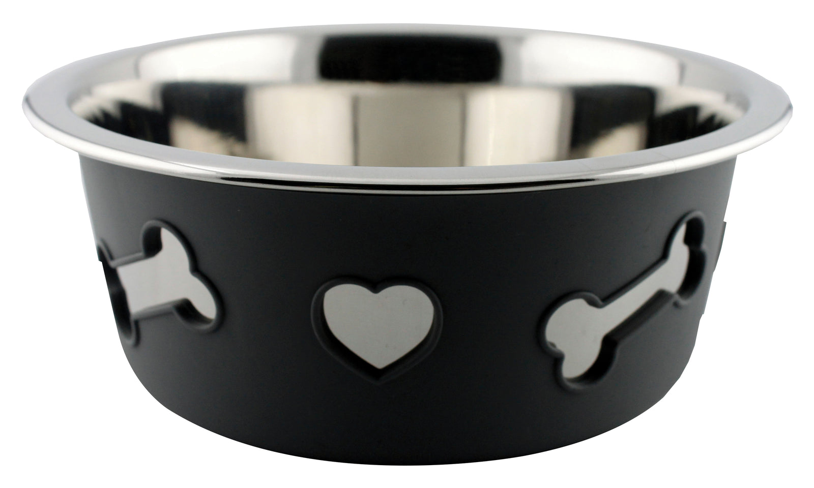 Weatherbeeta Non-Slip Stainless Steel Silicone Bone Dog Bowl - Nags Essentials