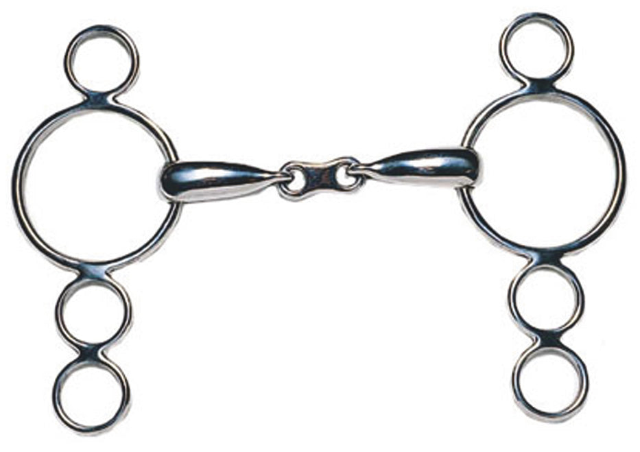 Korsteel French Link 3 Ring Dutch Gag - Nags Essentials