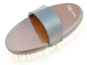 HySHINE Deluxe Goat Hair Wooden Body Brush - Nags Essentials