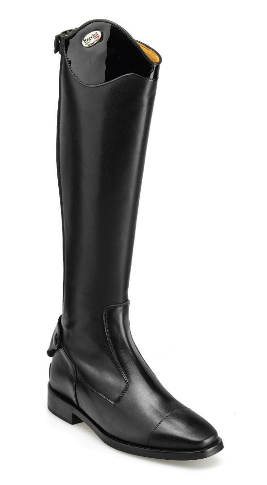 Brogini Livorno Long Boot With Patent Top - Nags Essentials