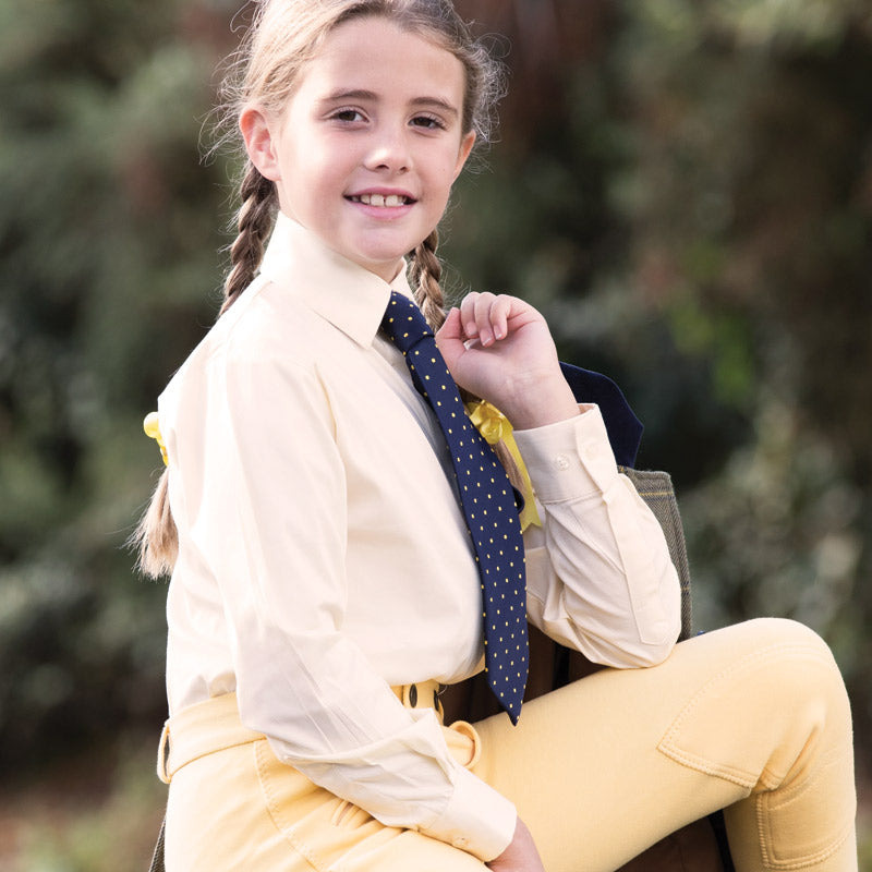 Equetech Junior Stretch Long Sleeved Show Shirt - Nags Essentials