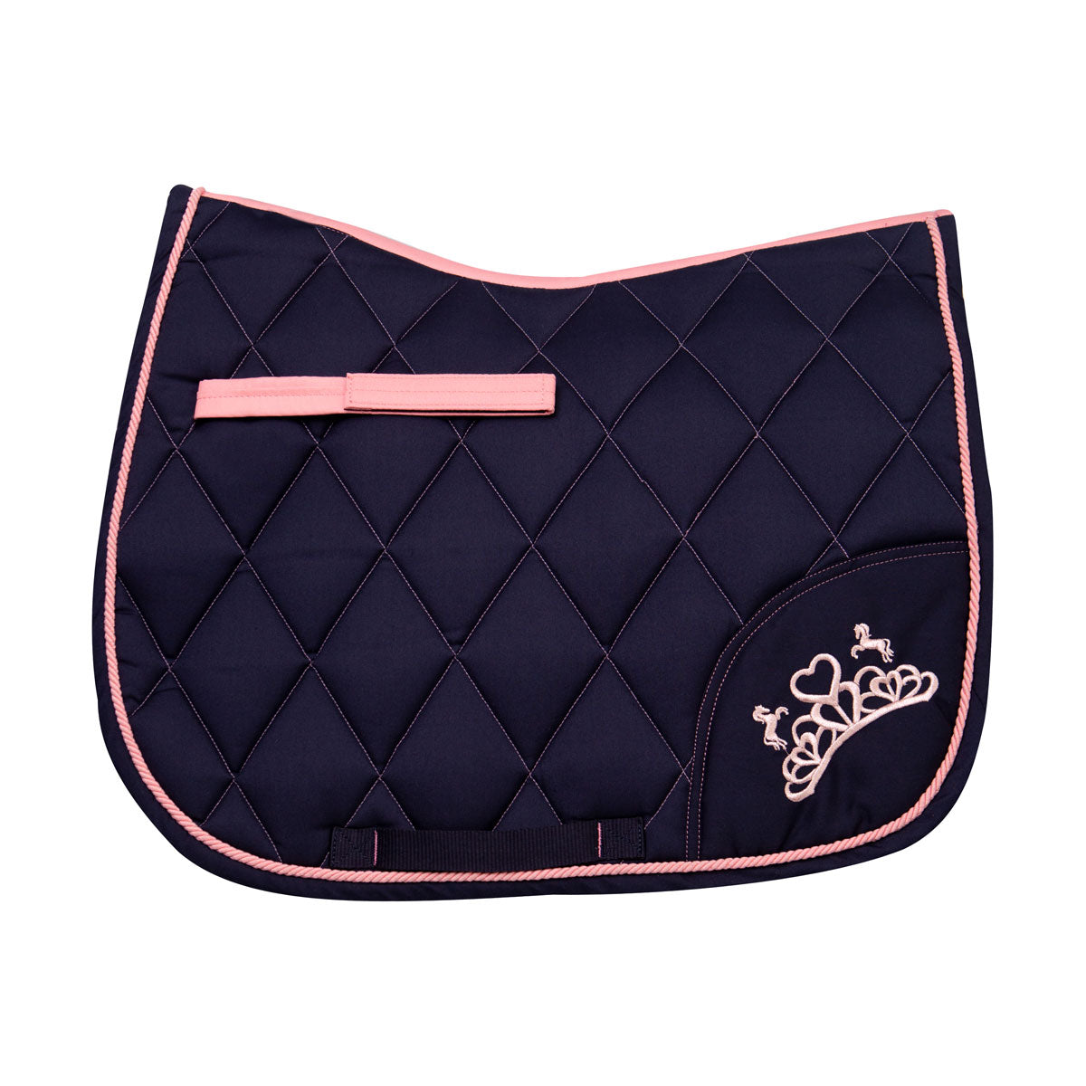 The Princess and the Pony Saddle Pad By Little Rider - Navy