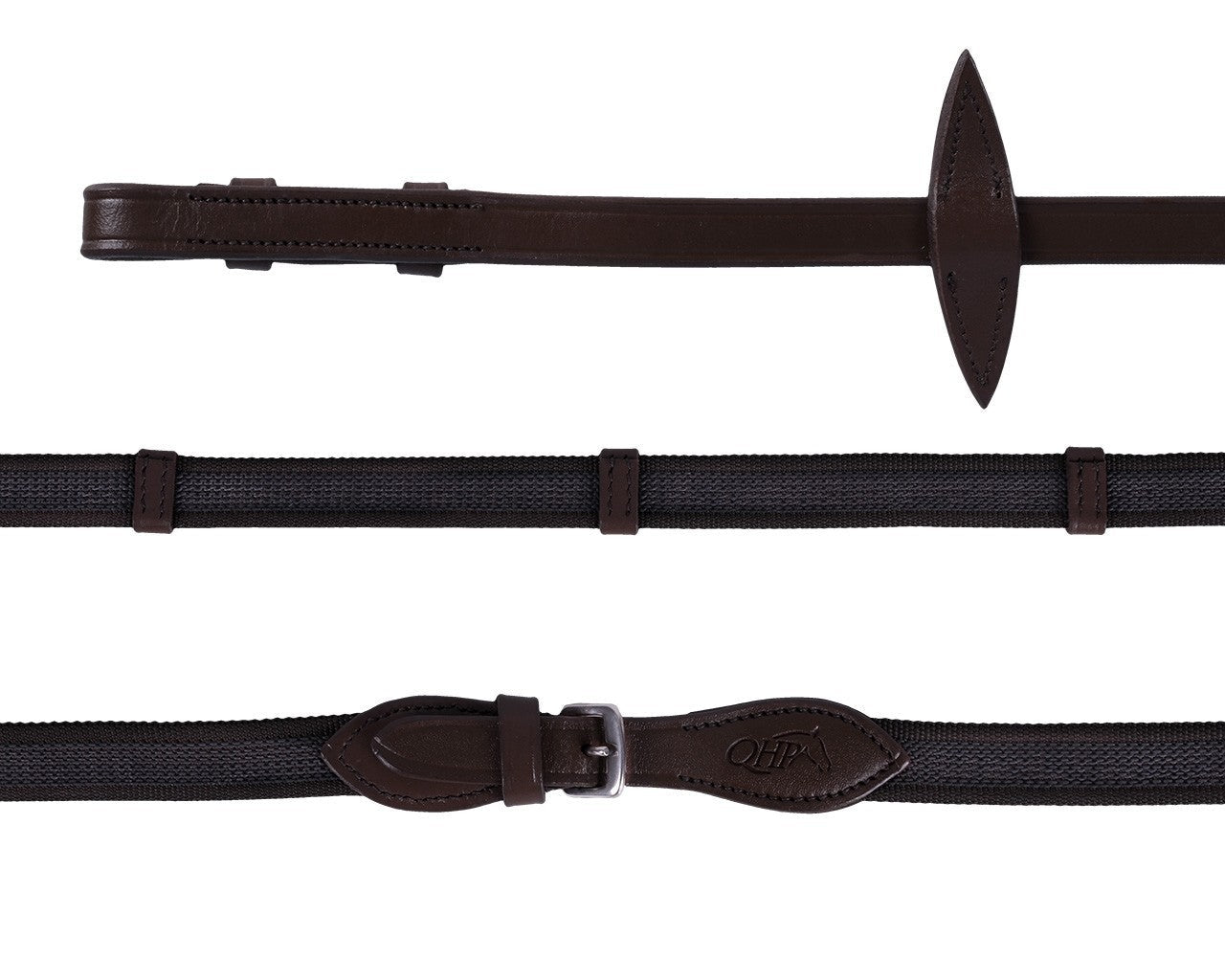 Anti-Slip Reins with Leather Stops - Nags Essentials