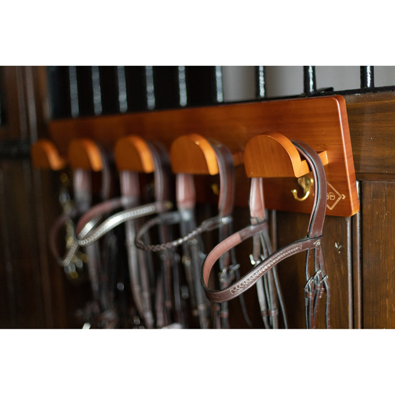 Grooming Deluxe Wooden Bridle Rack - Nags Essentials