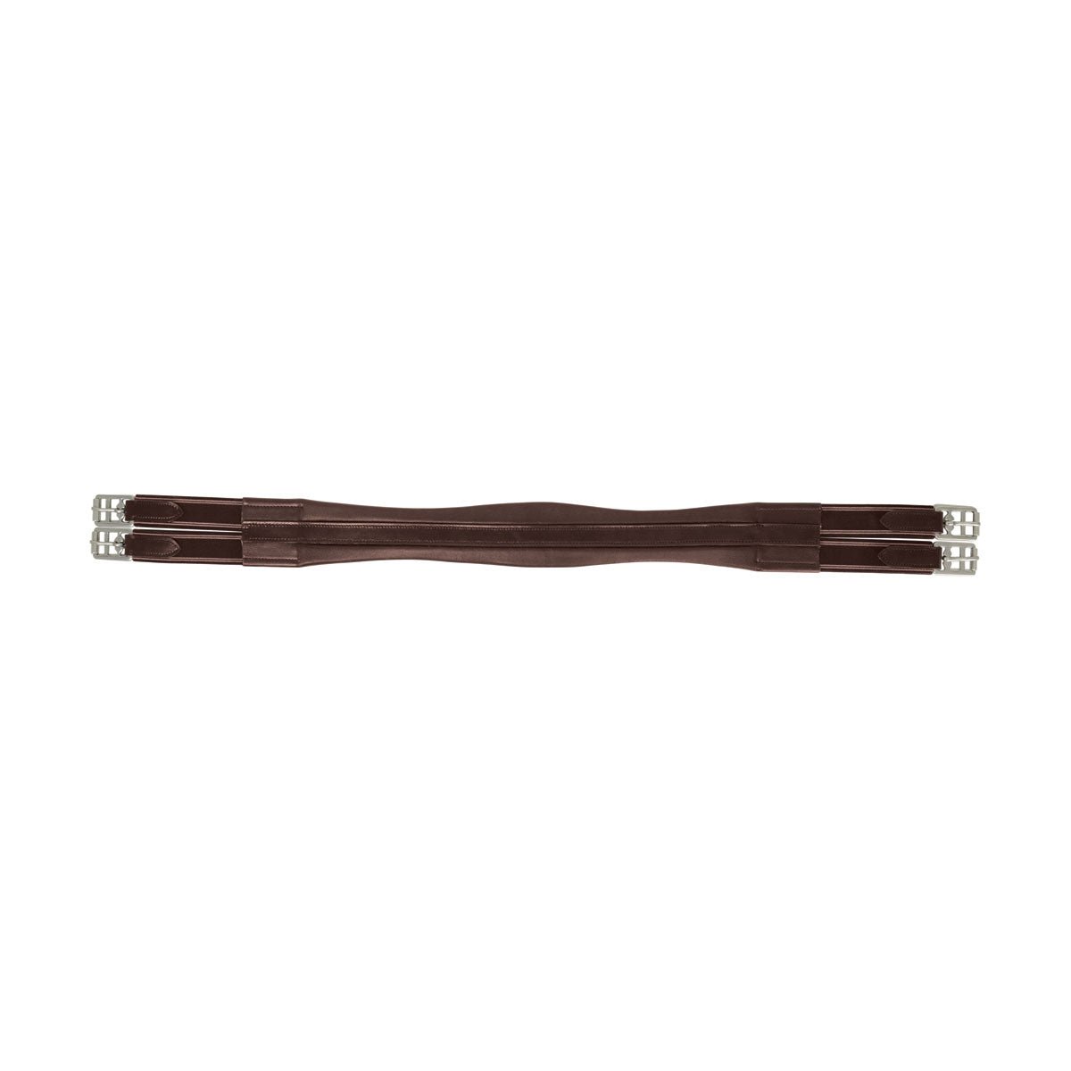 Hy Equestrian Leather Padded Atherstone Girth - Elasticated Both Ends - Nags Essentials