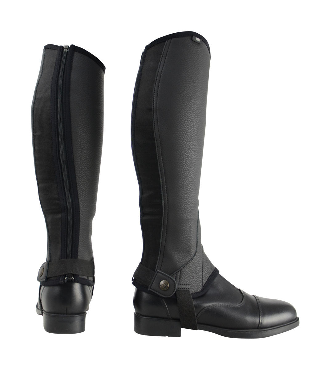 Hy Equestrian Synthetic Combi Leather Chaps - Nags Essentials
