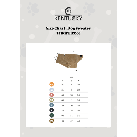 Kentucky Dog Coat Teddy Fleece - Nags Essentials