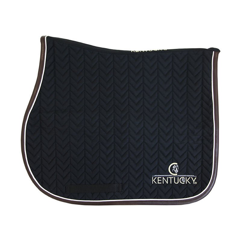Kentucky Fishbone Leather Saddle Pad - Nags Essentials