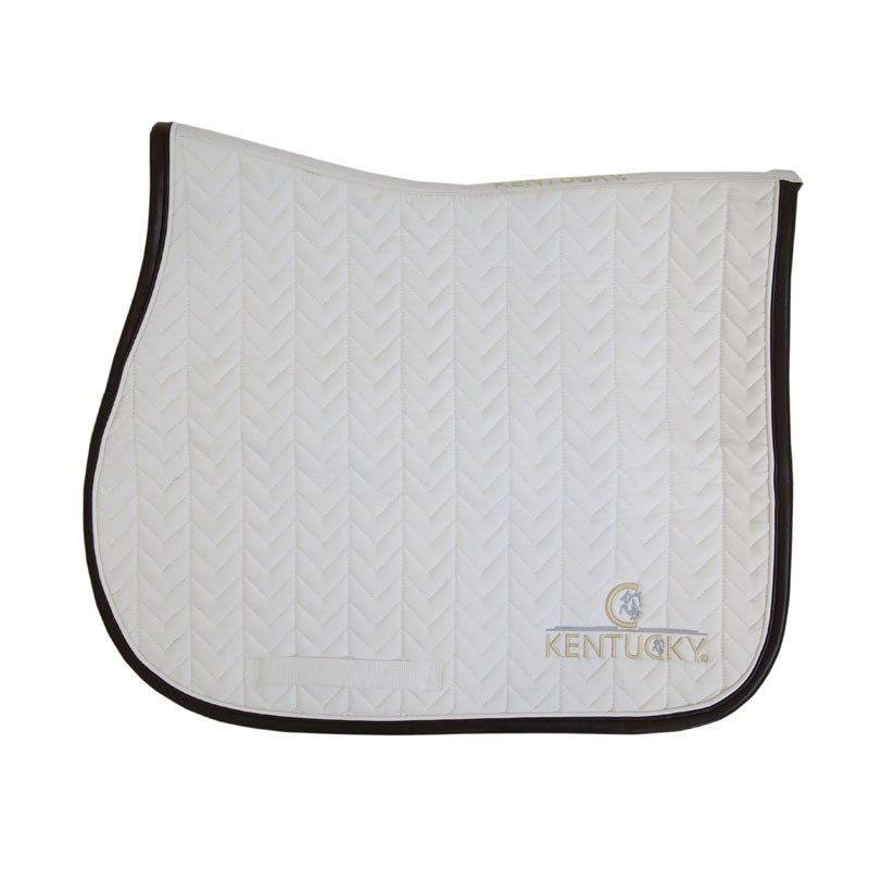 Kentucky Fishbone Leather Saddle Pad - Nags Essentials