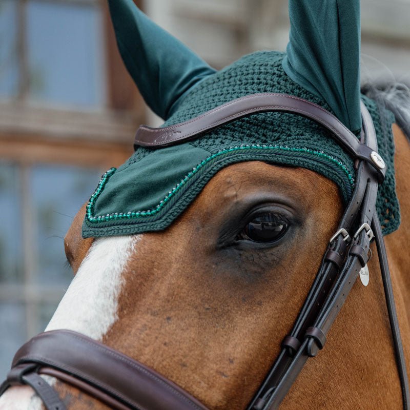Kentucky Wellington Fly Veil Velvet Pearls - Nags Essentials