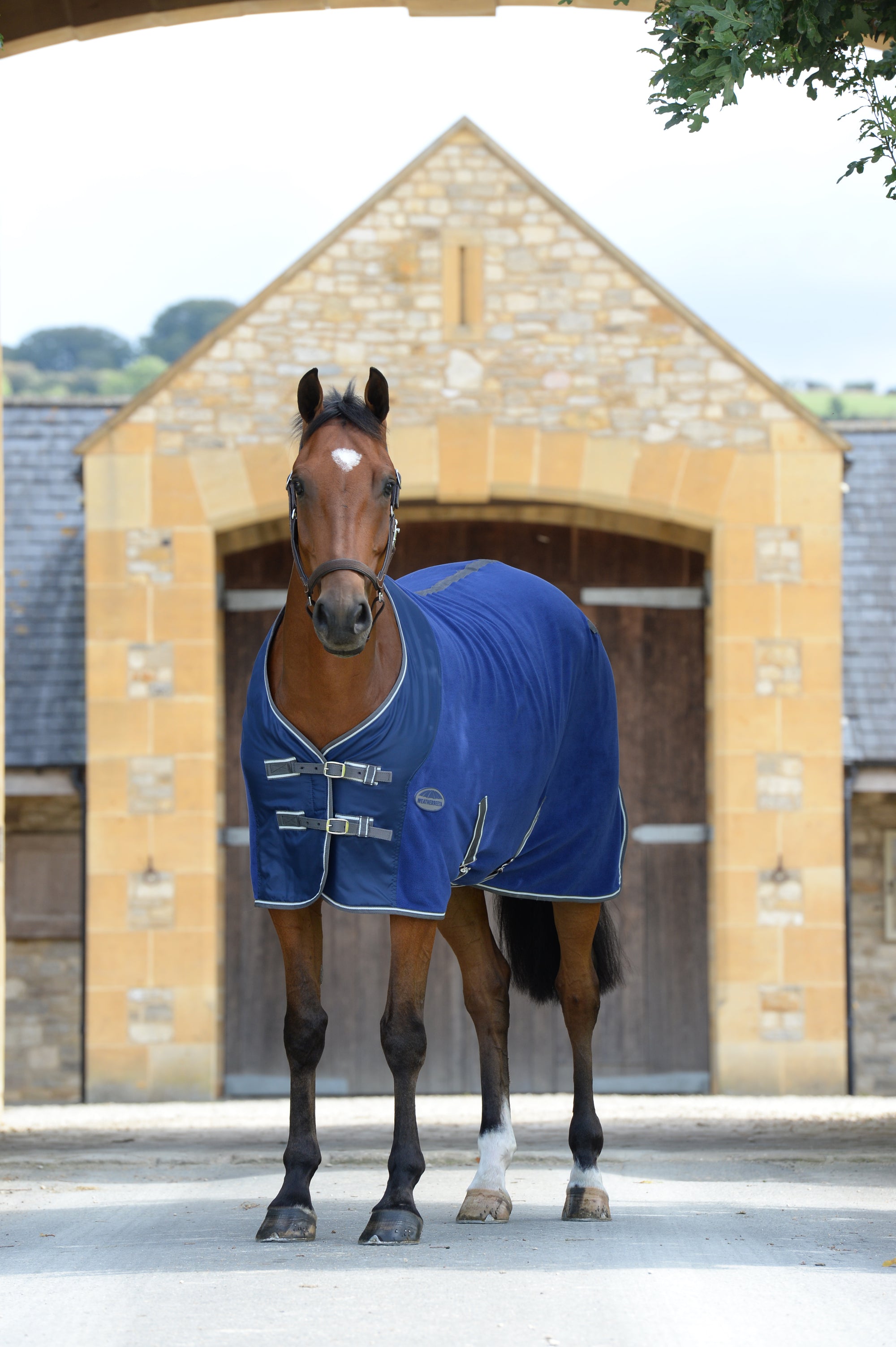 Weatherbeeta Fleece Cooler Standard Neck - Dark Blue