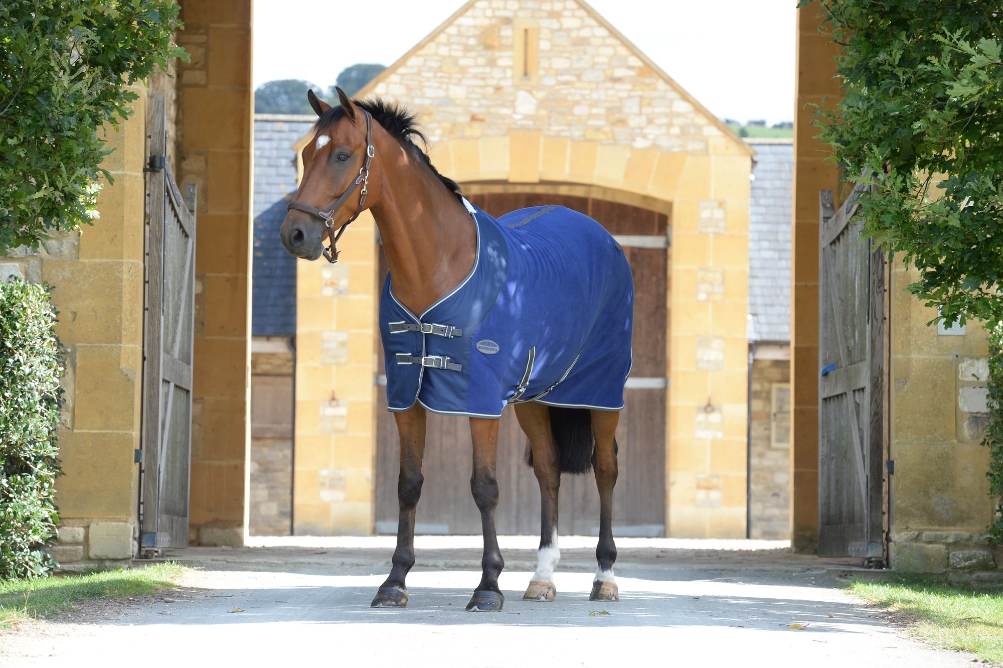 Weatherbeeta Fleece Cooler Standard Neck - Dark Blue