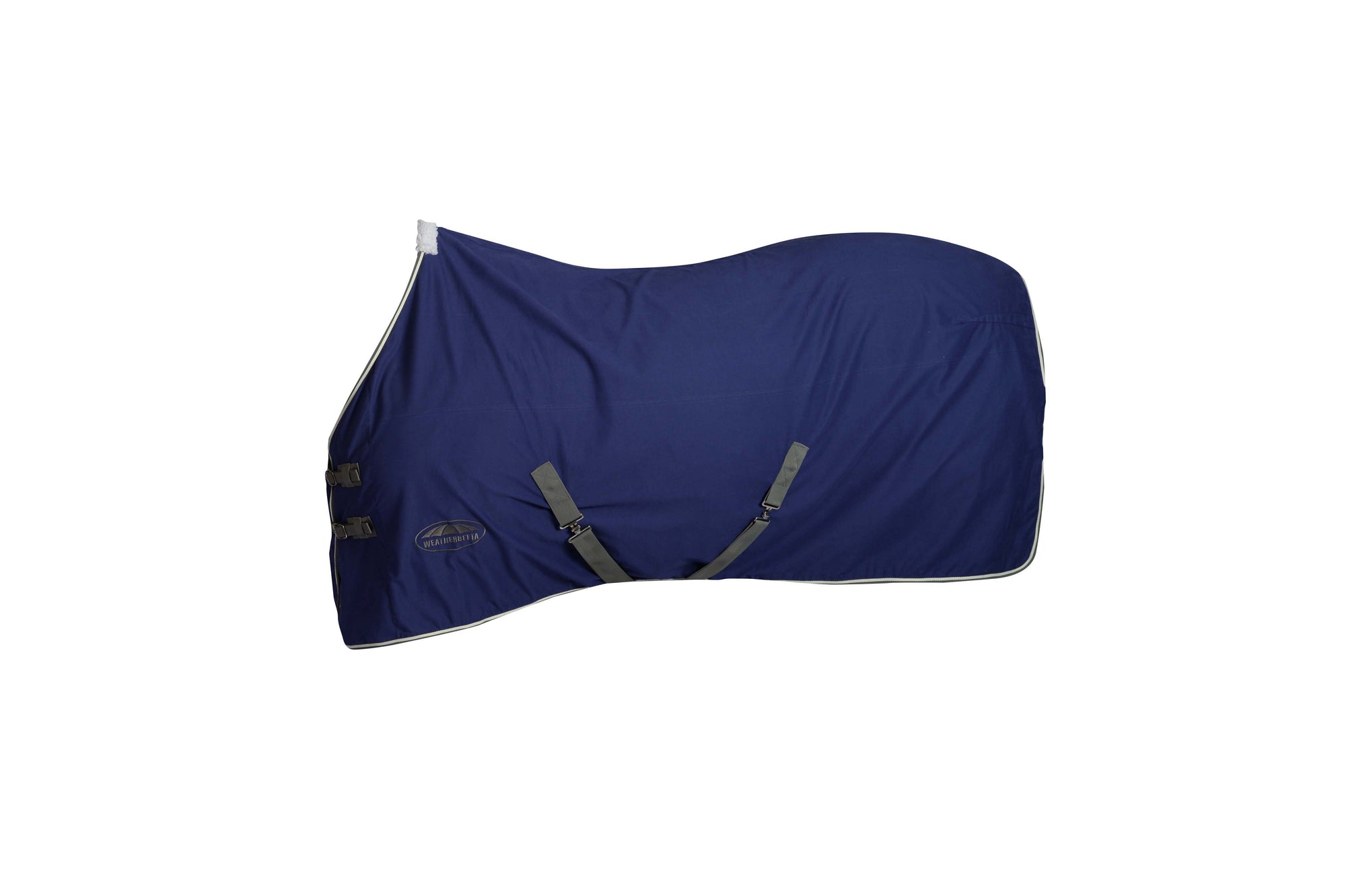 Weatherbeeta Cotton Show Sheet with Surcingles II Standard Neck - Dark Blue