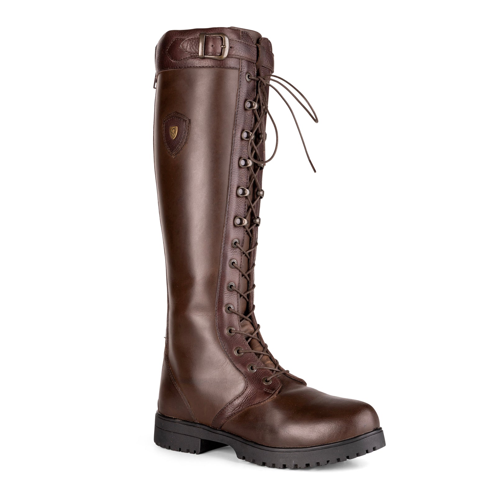 Moretta Teramo Lace Country Boots - Dark Brown