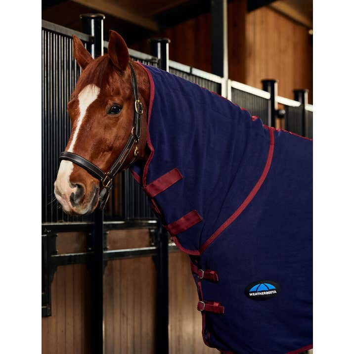 Weatherbeeta Anti-Static Fleece Cooler Combo Neck- Navy