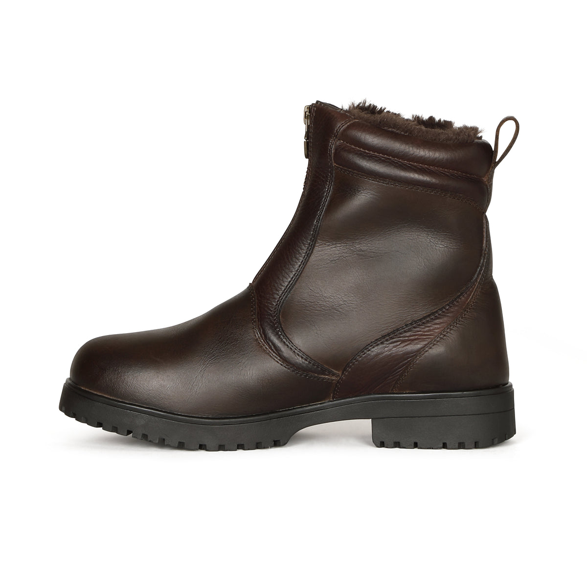 Moretta Atri Short Zip Country Boots - Brown