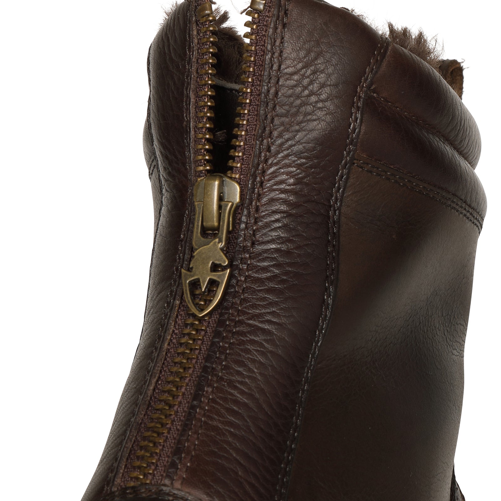 Moretta Atri Short Zip Country Boots - Brown
