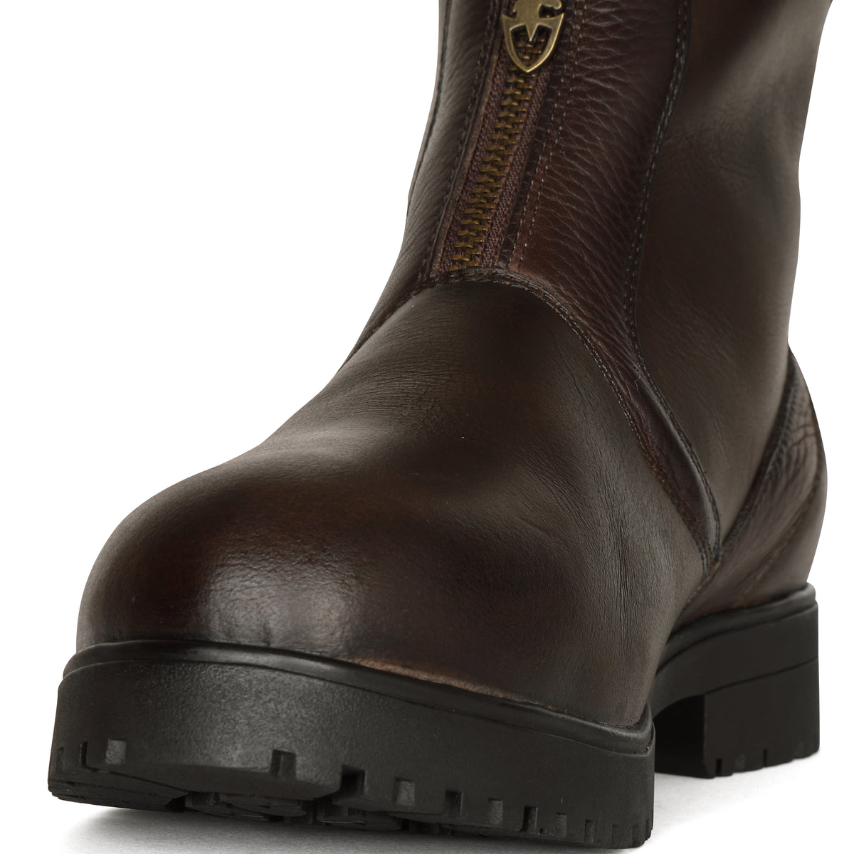 Moretta Atri Short Zip Country Boots - Brown