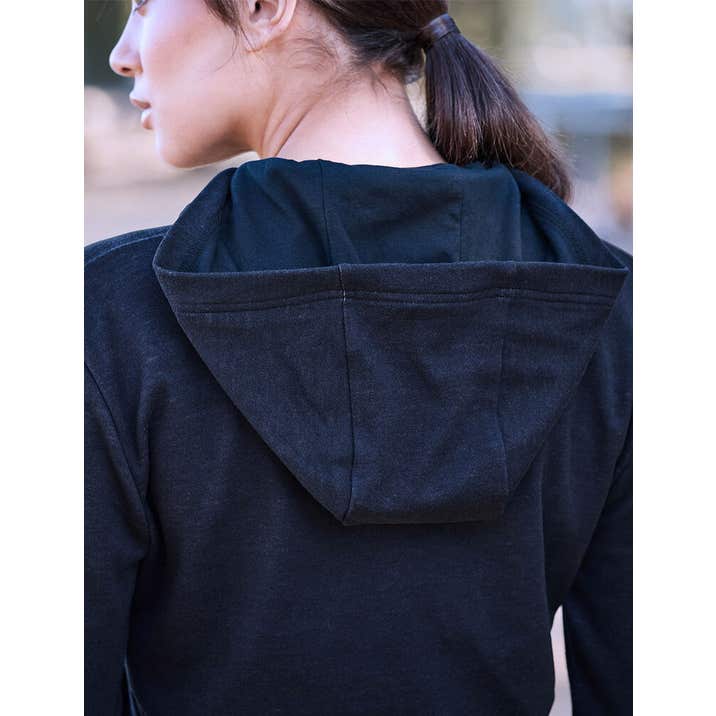 Weatherbeeta London Layer Long Sleeve Top With Hood - Dark Navy Marle