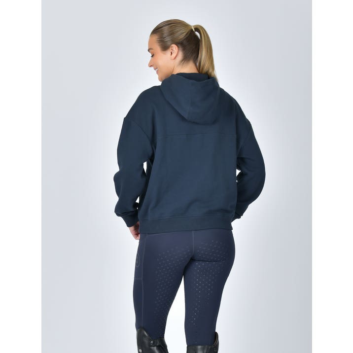 Dublin 1/4 Zip Hooded Fleece Pullover - Navy