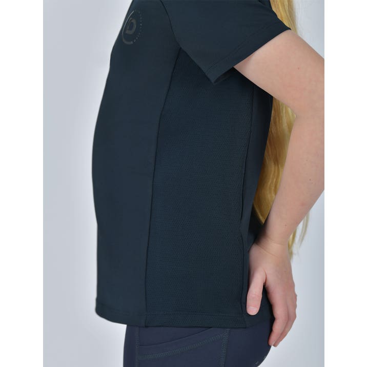 Dublin Kids 1/4 Zip Short Sleeve Top - Navy