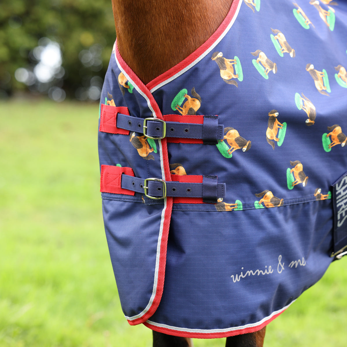 Winnie & Me Lite Turnout Rug - Navy