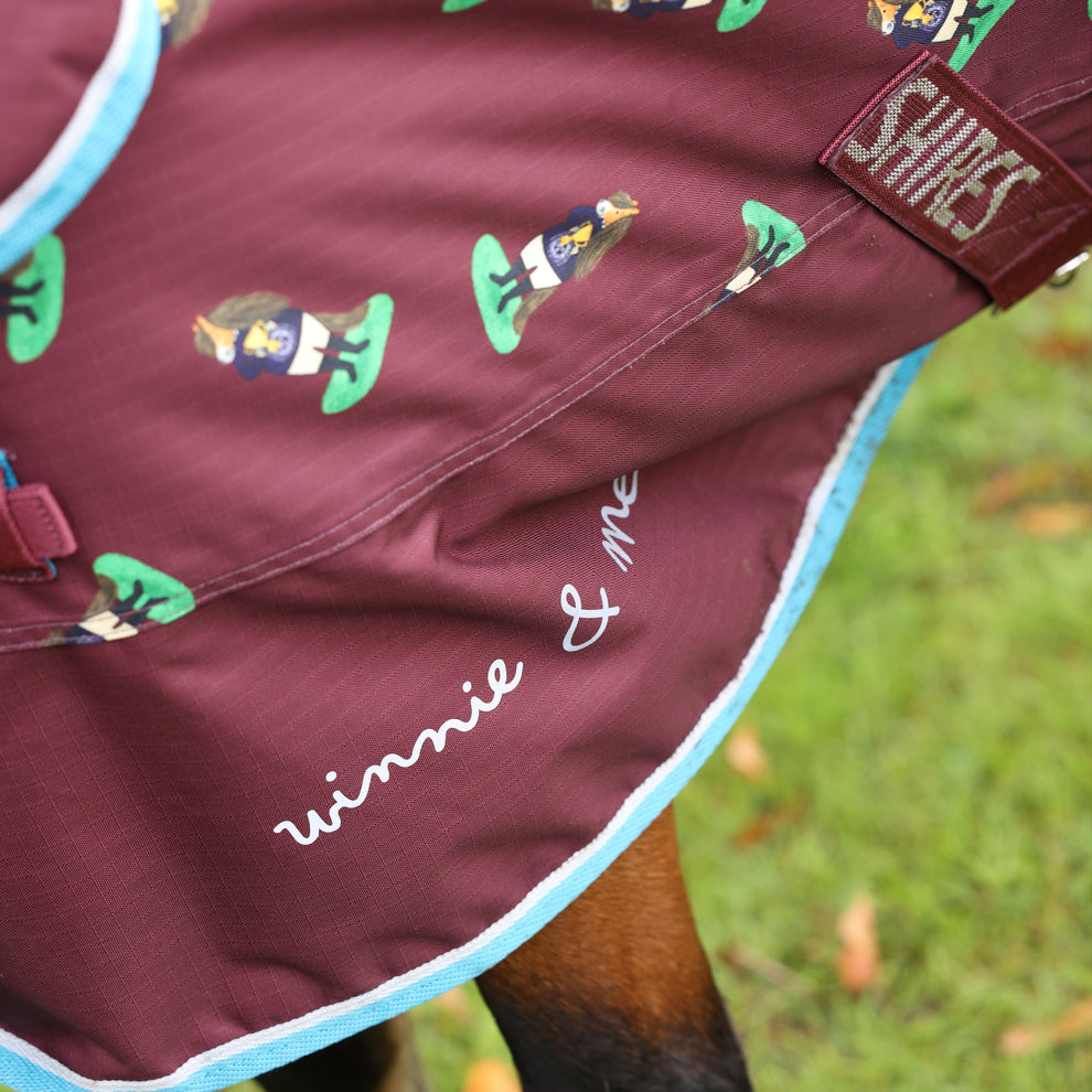 Winnie & Me 200 Turnout Rug -Maroon