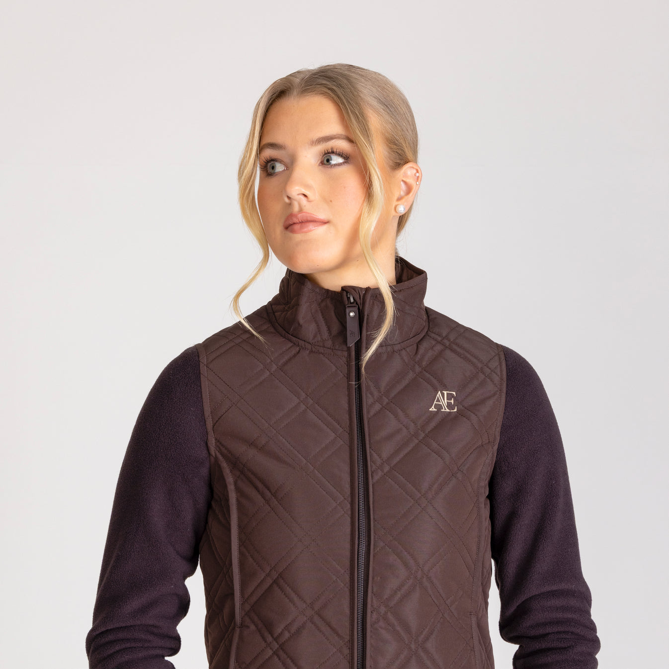 Aubrion Equestrian Hybrid Jacket - Espresso