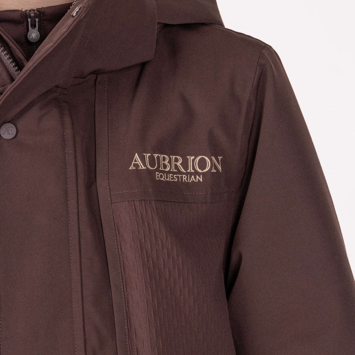 Aubrion Equestrian Winter Coat - Young Rider Espresso