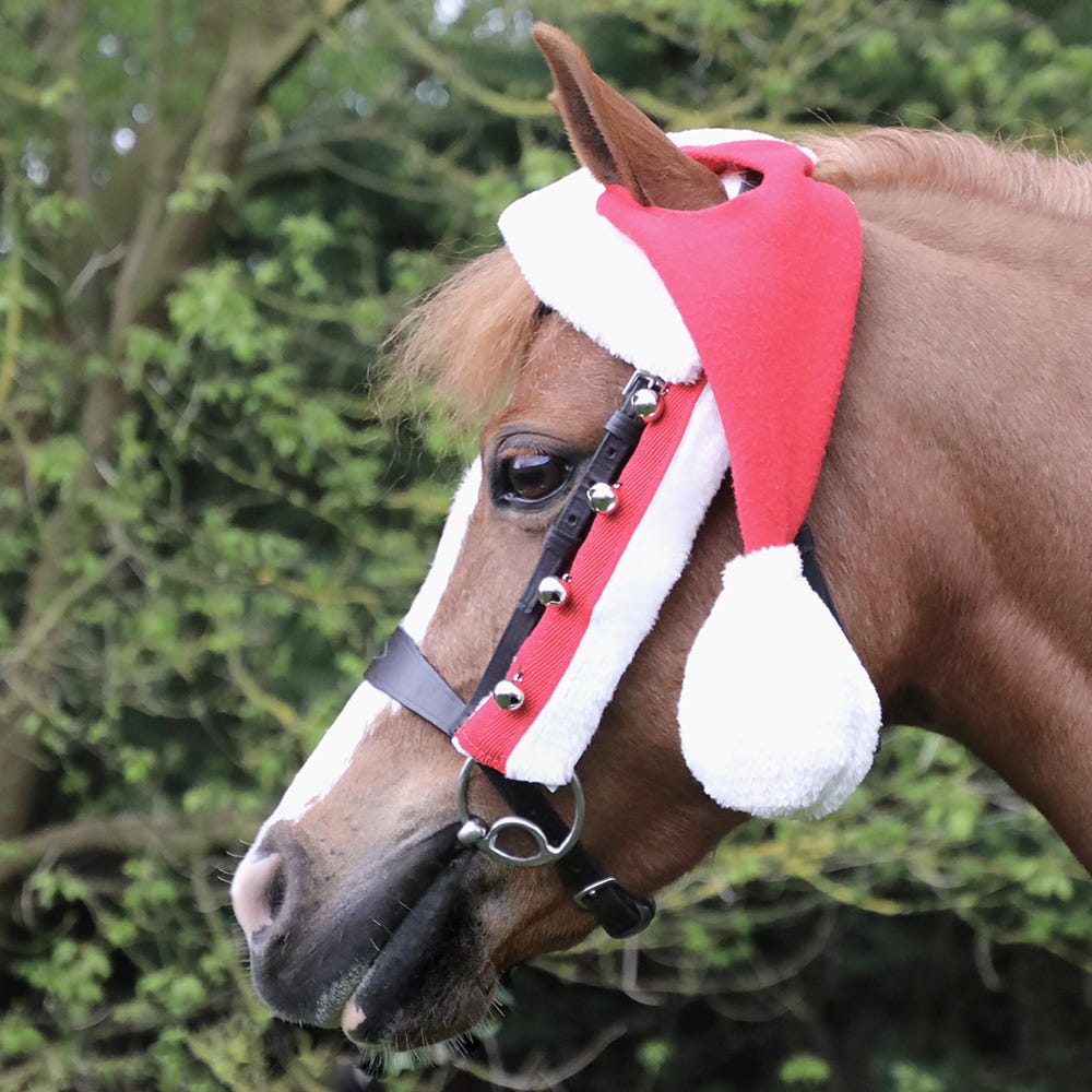 Hy Equestrian Christmas Santa Horse Hat
