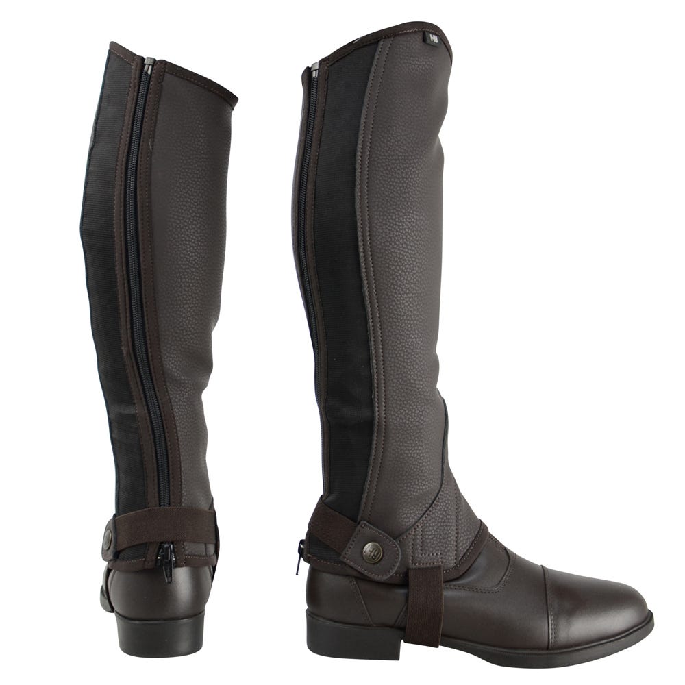 Hy Equestrian Children's Synthetic Combi Leather Chaps