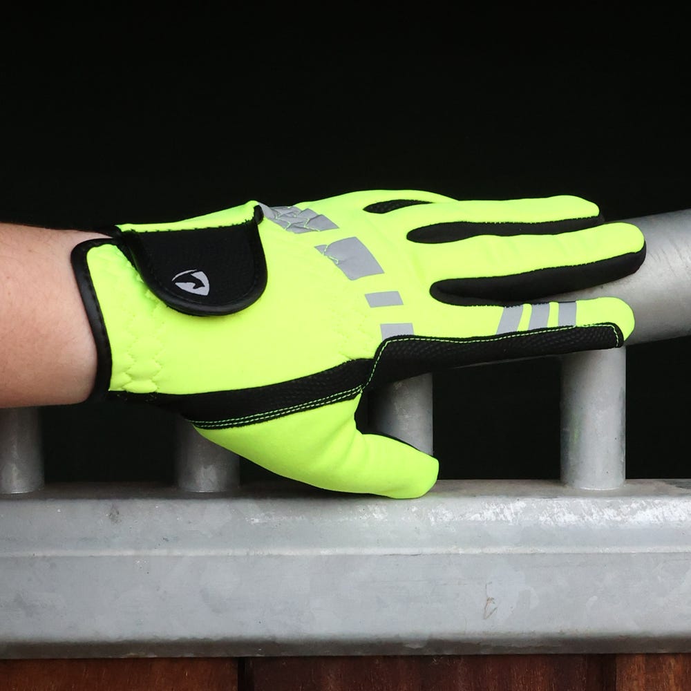 Hy Equestrian Extreme Reflective Children's Softshell Gloves