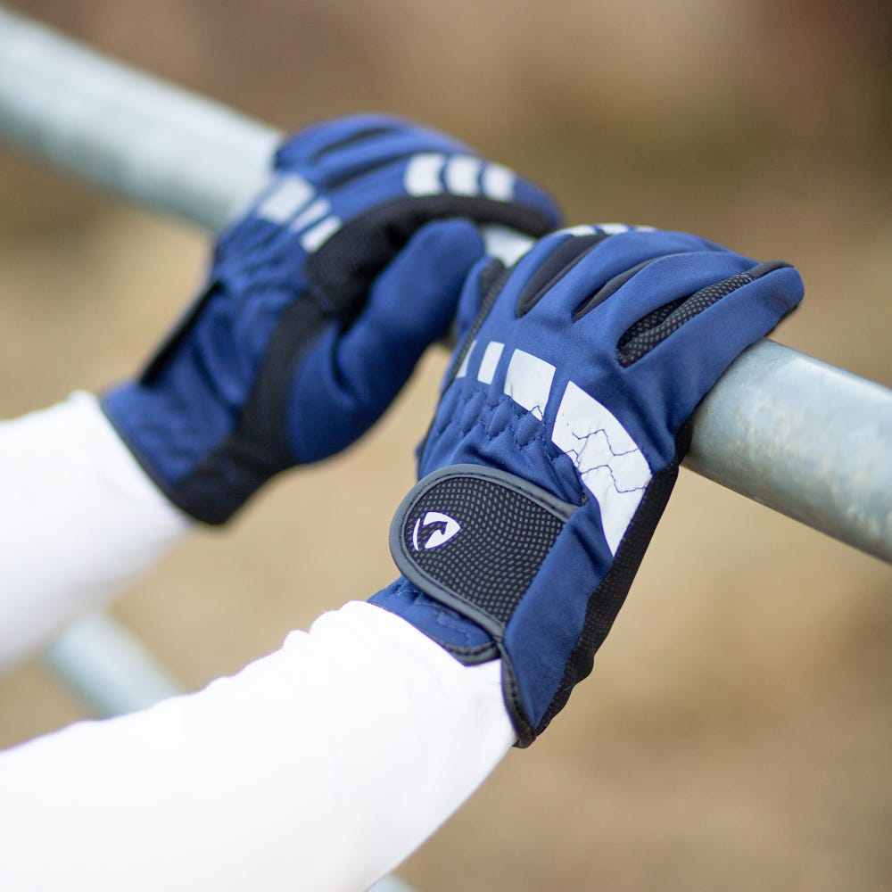 Hy Equestrian Extreme Reflective Children's Softshell Gloves