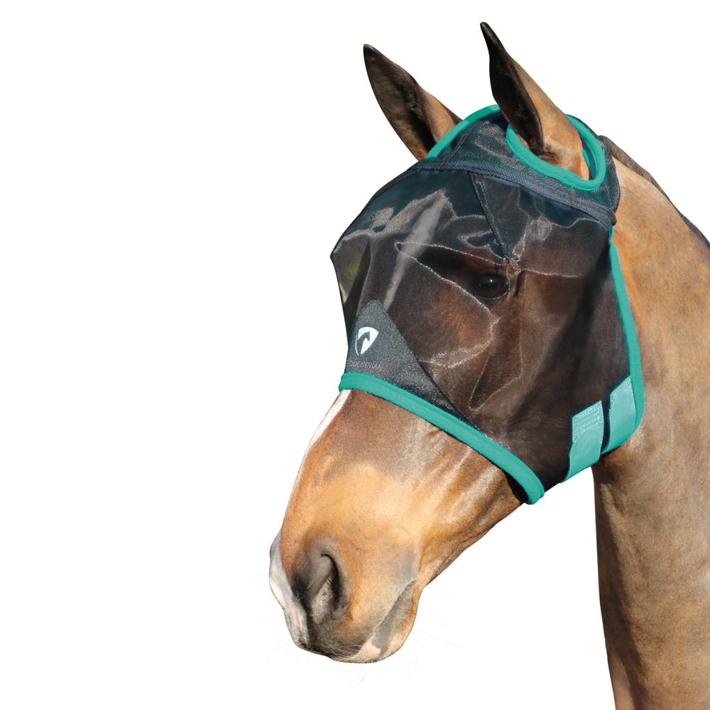 Hy Equestrian Mesh Half Mask without Ears